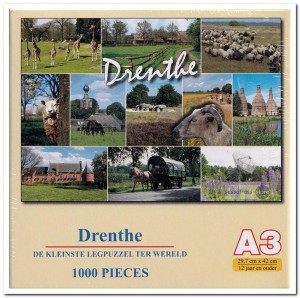 Drenthe, de kleinste legpuzzel ter wereld - 1000 Stukjes