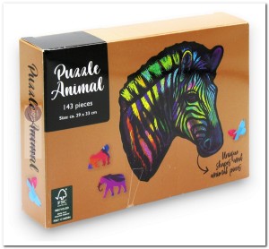 **Gratis** Dieren puzzel: Zebra - DLP - 143 Stukjes